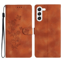 Load image into Gallery viewer, Flower Butterfly Embossing Pattern Leather Phone Case, For Samsung Galaxy S23 5G, For Samsung Galaxy A14 5G, For Samsung Galaxy A04, For Samsung Galaxy A04s, For Samsung Galaxy S20 FE, For Samsung Galaxy M53, For Samsung Galaxy M23                     ...
