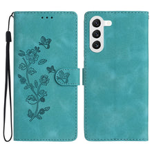 Load image into Gallery viewer, Flower Butterfly Embossing Pattern Leather Phone Case, For Samsung Galaxy S23 5G, For Samsung Galaxy A14 5G, For Samsung Galaxy A04, For Samsung Galaxy A04s, For Samsung Galaxy S20 FE, For Samsung Galaxy M53, For Samsung Galaxy M23                     ...