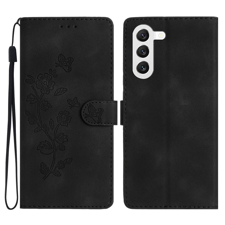 Flower Butterfly Embossing Pattern Leather Phone Case, For Samsung Galaxy S23 5G, For Samsung Galaxy A14 5G, For Samsung Galaxy A04, For Samsung Galaxy A04s, For Samsung Galaxy S20 FE, For Samsung Galaxy M53, For Samsung Galaxy M23                     ...