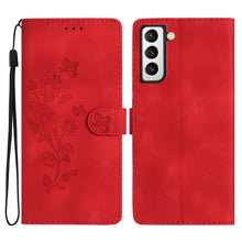 Load image into Gallery viewer, Flower Butterfly Embossing Pattern Leather Phone Case, For Samsung Galaxy S22 5G, For Samsung Galaxy A13 5G, For Samsung Galaxy M32, For Samsung Galaxy A41, For Samsung Galaxy A22 4G, For Samsung Galaxy A22 5G, For Samsung Galaxy S21 FE 5G             ...