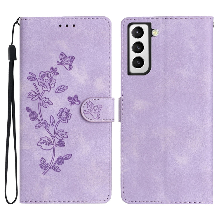 Flower Butterfly Embossing Pattern Leather Phone Case, For Samsung Galaxy S22 5G, For Samsung Galaxy A13 5G, For Samsung Galaxy M32, For Samsung Galaxy A41, For Samsung Galaxy A22 4G, For Samsung Galaxy A22 5G, For Samsung Galaxy S21 FE 5G             ...