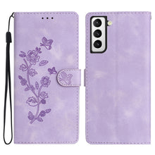 Load image into Gallery viewer, Flower Butterfly Embossing Pattern Leather Phone Case, For Samsung Galaxy S22 5G, For Samsung Galaxy A13 5G, For Samsung Galaxy M32, For Samsung Galaxy A41, For Samsung Galaxy A22 4G, For Samsung Galaxy A22 5G, For Samsung Galaxy S21 FE 5G             ...