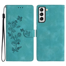 Load image into Gallery viewer, Flower Butterfly Embossing Pattern Leather Phone Case, For Samsung Galaxy A32 4G, For Samsung Galaxy A72 5G, For Samsung Galaxy A52 5G, For Samsung Galaxy A32 5G, For Samsung Galaxy S21 5G, For Samsung Galaxy S21+ 5G, For Samsung Galaxy S21 Ultra 5G   ...