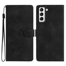 Load image into Gallery viewer, Flower Butterfly Embossing Pattern Leather Phone Case, For Samsung Galaxy A32 4G, For Samsung Galaxy A72 5G, For Samsung Galaxy A52 5G, For Samsung Galaxy A32 5G, For Samsung Galaxy S21 5G, For Samsung Galaxy S21+ 5G, For Samsung Galaxy S21 Ultra 5G   ...