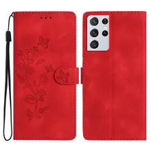 Load image into Gallery viewer, Flower Butterfly Embossing Pattern Leather Phone Case, For Samsung Galaxy A32 4G, For Samsung Galaxy A72 5G, For Samsung Galaxy A52 5G, For Samsung Galaxy A32 5G, For Samsung Galaxy S21 5G, For Samsung Galaxy S21+ 5G, For Samsung Galaxy S21 Ultra 5G   ...