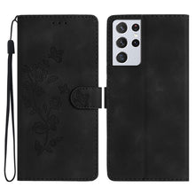 Load image into Gallery viewer, Flower Butterfly Embossing Pattern Leather Phone Case, For Samsung Galaxy A32 4G, For Samsung Galaxy A72 5G, For Samsung Galaxy A52 5G, For Samsung Galaxy A32 5G, For Samsung Galaxy S21 5G, For Samsung Galaxy S21+ 5G, For Samsung Galaxy S21 Ultra 5G   ...