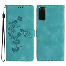 Load image into Gallery viewer, Flower Butterfly Embossing Pattern Leather Phone Case, For Samsung Galaxy A12, For Samsung Galaxy A42 5G, For Samsung Galaxy Note20 Ultra, For Samsung Galaxy Note20, For Samsung Galaxy A21s, For Samsung Galaxy S20 Ultra, For Samsung Galaxy S20         ...
