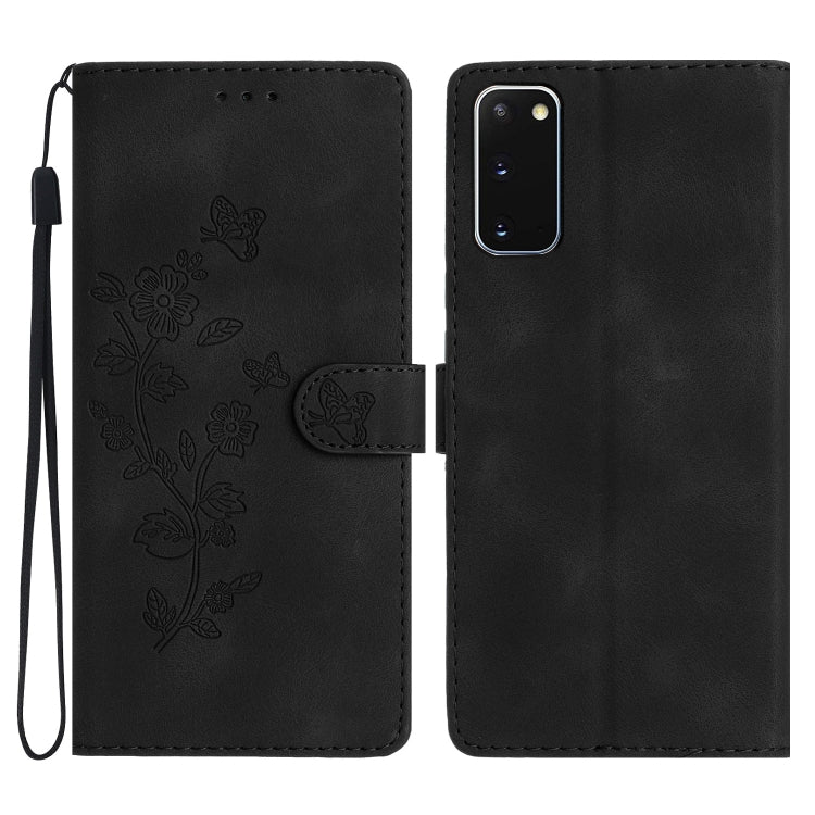 Flower Butterfly Embossing Pattern Leather Phone Case, For Samsung Galaxy A12, For Samsung Galaxy A42 5G, For Samsung Galaxy Note20 Ultra, For Samsung Galaxy Note20, For Samsung Galaxy A21s, For Samsung Galaxy S20 Ultra, For Samsung Galaxy S20         ...