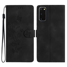 Load image into Gallery viewer, Flower Butterfly Embossing Pattern Leather Phone Case, For Samsung Galaxy A12, For Samsung Galaxy A42 5G, For Samsung Galaxy Note20 Ultra, For Samsung Galaxy Note20, For Samsung Galaxy A21s, For Samsung Galaxy S20 Ultra, For Samsung Galaxy S20         ...