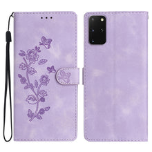Load image into Gallery viewer, Flower Butterfly Embossing Pattern Leather Phone Case, For Samsung Galaxy A12, For Samsung Galaxy A42 5G, For Samsung Galaxy Note20 Ultra, For Samsung Galaxy Note20, For Samsung Galaxy A21s, For Samsung Galaxy S20 Ultra, For Samsung Galaxy S20         ...