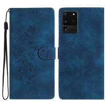 Load image into Gallery viewer, Flower Butterfly Embossing Pattern Leather Phone Case, For Samsung Galaxy A12, For Samsung Galaxy A42 5G, For Samsung Galaxy Note20 Ultra, For Samsung Galaxy Note20, For Samsung Galaxy A21s, For Samsung Galaxy S20 Ultra, For Samsung Galaxy S20         ...
