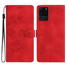 Load image into Gallery viewer, Flower Butterfly Embossing Pattern Leather Phone Case, For Samsung Galaxy A12, For Samsung Galaxy A42 5G, For Samsung Galaxy Note20 Ultra, For Samsung Galaxy Note20, For Samsung Galaxy A21s, For Samsung Galaxy S20 Ultra, For Samsung Galaxy S20         ...