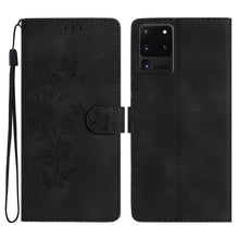 Load image into Gallery viewer, Flower Butterfly Embossing Pattern Leather Phone Case, For Samsung Galaxy A12, For Samsung Galaxy A42 5G, For Samsung Galaxy Note20 Ultra, For Samsung Galaxy Note20, For Samsung Galaxy A21s, For Samsung Galaxy S20 Ultra, For Samsung Galaxy S20         ...