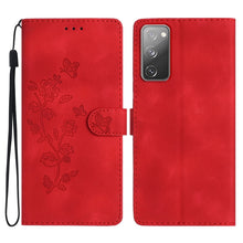 Load image into Gallery viewer, Flower Butterfly Embossing Pattern Leather Phone Case, For Samsung Galaxy S23 5G, For Samsung Galaxy A14 5G, For Samsung Galaxy A04, For Samsung Galaxy A04s, For Samsung Galaxy S20 FE, For Samsung Galaxy M53, For Samsung Galaxy M23                     ...
