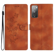 Load image into Gallery viewer, Flower Butterfly Embossing Pattern Leather Phone Case, For Samsung Galaxy S23 5G, For Samsung Galaxy A14 5G, For Samsung Galaxy A04, For Samsung Galaxy A04s, For Samsung Galaxy S20 FE, For Samsung Galaxy M53, For Samsung Galaxy M23                     ...