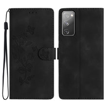 Load image into Gallery viewer, Flower Butterfly Embossing Pattern Leather Phone Case, For Samsung Galaxy S23 5G, For Samsung Galaxy A14 5G, For Samsung Galaxy A04, For Samsung Galaxy A04s, For Samsung Galaxy S20 FE, For Samsung Galaxy M53, For Samsung Galaxy M23                     ...