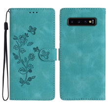 Load image into Gallery viewer, Flower Butterfly Embossing Pattern Leather Phone Case
