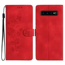 Load image into Gallery viewer, Flower Butterfly Embossing Pattern Leather Phone Case