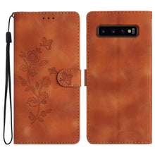 Load image into Gallery viewer, Flower Butterfly Embossing Pattern Leather Phone Case
