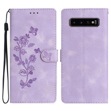 Load image into Gallery viewer, Flower Butterfly Embossing Pattern Leather Phone Case