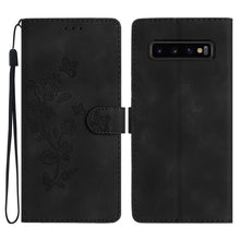 Load image into Gallery viewer, Flower Butterfly Embossing Pattern Leather Phone Case