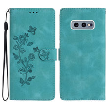 Load image into Gallery viewer, Flower Butterfly Embossing Pattern Leather Phone Case