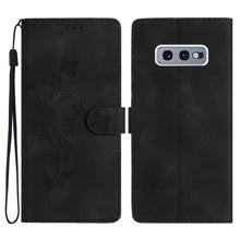 Load image into Gallery viewer, Flower Butterfly Embossing Pattern Leather Phone Case