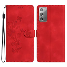 Load image into Gallery viewer, Flower Butterfly Embossing Pattern Leather Phone Case, For Samsung Galaxy A12, For Samsung Galaxy A42 5G, For Samsung Galaxy Note20 Ultra, For Samsung Galaxy Note20, For Samsung Galaxy A21s, For Samsung Galaxy S20 Ultra, For Samsung Galaxy S20         ...