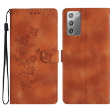 Load image into Gallery viewer, Flower Butterfly Embossing Pattern Leather Phone Case, For Samsung Galaxy A12, For Samsung Galaxy A42 5G, For Samsung Galaxy Note20 Ultra, For Samsung Galaxy Note20, For Samsung Galaxy A21s, For Samsung Galaxy S20 Ultra, For Samsung Galaxy S20         ...