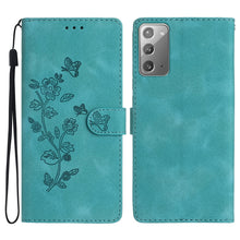 Load image into Gallery viewer, Flower Butterfly Embossing Pattern Leather Phone Case, For Samsung Galaxy A12, For Samsung Galaxy A42 5G, For Samsung Galaxy Note20 Ultra, For Samsung Galaxy Note20, For Samsung Galaxy A21s, For Samsung Galaxy S20 Ultra, For Samsung Galaxy S20         ...