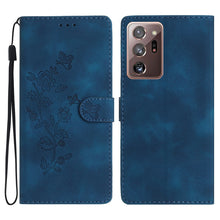 Load image into Gallery viewer, Flower Butterfly Embossing Pattern Leather Phone Case, For Samsung Galaxy A12, For Samsung Galaxy A42 5G, For Samsung Galaxy Note20 Ultra, For Samsung Galaxy Note20, For Samsung Galaxy A21s, For Samsung Galaxy S20 Ultra, For Samsung Galaxy S20         ...
