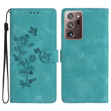 Load image into Gallery viewer, Flower Butterfly Embossing Pattern Leather Phone Case, For Samsung Galaxy A12, For Samsung Galaxy A42 5G, For Samsung Galaxy Note20 Ultra, For Samsung Galaxy Note20, For Samsung Galaxy A21s, For Samsung Galaxy S20 Ultra, For Samsung Galaxy S20         ...