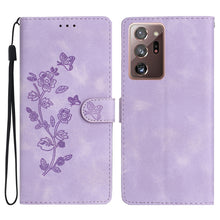 Load image into Gallery viewer, Flower Butterfly Embossing Pattern Leather Phone Case, For Samsung Galaxy A12, For Samsung Galaxy A42 5G, For Samsung Galaxy Note20 Ultra, For Samsung Galaxy Note20, For Samsung Galaxy A21s, For Samsung Galaxy S20 Ultra, For Samsung Galaxy S20         ...
