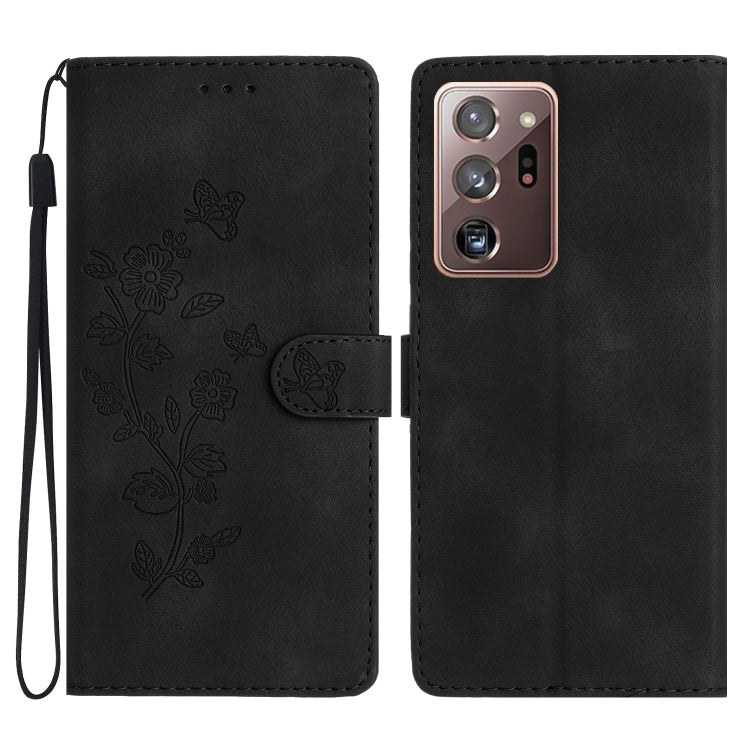 Flower Butterfly Embossing Pattern Leather Phone Case, For Samsung Galaxy A12, For Samsung Galaxy A42 5G, For Samsung Galaxy Note20 Ultra, For Samsung Galaxy Note20, For Samsung Galaxy A21s, For Samsung Galaxy S20 Ultra, For Samsung Galaxy S20         ...