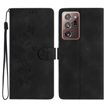 Load image into Gallery viewer, Flower Butterfly Embossing Pattern Leather Phone Case, For Samsung Galaxy A12, For Samsung Galaxy A42 5G, For Samsung Galaxy Note20 Ultra, For Samsung Galaxy Note20, For Samsung Galaxy A21s, For Samsung Galaxy S20 Ultra, For Samsung Galaxy S20         ...
