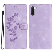 Load image into Gallery viewer, Flower Butterfly Embossing Pattern Leather Phone Case, For Samsung Galaxy A71 4G, For Samsung Galaxy A51 4G, For Samsung Galaxy A20s, For Samsung Galaxy Note10, For Samsung Galaxy Note10+, For Samsung Galaxy A20e, For Samsung Galaxy A70                ...