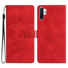 Load image into Gallery viewer, Flower Butterfly Embossing Pattern Leather Phone Case, For Samsung Galaxy A71 4G, For Samsung Galaxy A51 4G, For Samsung Galaxy A20s, For Samsung Galaxy Note10, For Samsung Galaxy Note10+, For Samsung Galaxy A20e, For Samsung Galaxy A70                ...