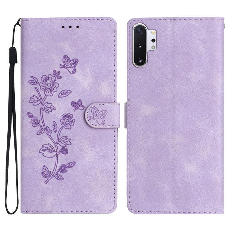 Flower Butterfly Embossing Pattern Leather Phone Case, For Samsung Galaxy A71 4G, For Samsung Galaxy A51 4G, For Samsung Galaxy A20s, For Samsung Galaxy Note10, For Samsung Galaxy Note10+, For Samsung Galaxy A20e, For Samsung Galaxy A70                ...