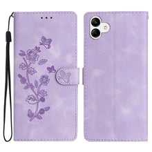 Load image into Gallery viewer, Flower Butterfly Embossing Pattern Leather Phone Case, For Samsung Galaxy S23 5G, For Samsung Galaxy A14 5G, For Samsung Galaxy A04, For Samsung Galaxy A04s, For Samsung Galaxy S20 FE, For Samsung Galaxy M53, For Samsung Galaxy M23                     ...