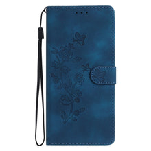 Load image into Gallery viewer, Flower Butterfly Embossing Pattern Leather Phone Case
