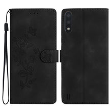 Load image into Gallery viewer, Flower Butterfly Embossing Pattern Leather Phone Case