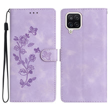 Load image into Gallery viewer, Flower Butterfly Embossing Pattern Leather Phone Case, For Samsung Galaxy A12, For Samsung Galaxy A42 5G, For Samsung Galaxy Note20 Ultra, For Samsung Galaxy Note20, For Samsung Galaxy A21s, For Samsung Galaxy S20 Ultra, For Samsung Galaxy S20         ...