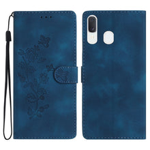 Load image into Gallery viewer, Flower Butterfly Embossing Pattern Leather Phone Case