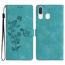 Load image into Gallery viewer, Flower Butterfly Embossing Pattern Leather Phone Case