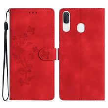 Load image into Gallery viewer, Flower Butterfly Embossing Pattern Leather Phone Case, For Samsung Galaxy A71 4G, For Samsung Galaxy A51 4G, For Samsung Galaxy A20s, For Samsung Galaxy Note10, For Samsung Galaxy Note10+, For Samsung Galaxy A20e, For Samsung Galaxy A70                ...