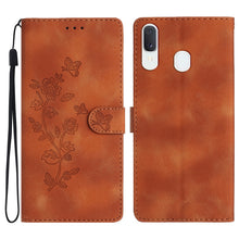 Load image into Gallery viewer, Flower Butterfly Embossing Pattern Leather Phone Case, For Samsung Galaxy A71 4G, For Samsung Galaxy A51 4G, For Samsung Galaxy A20s, For Samsung Galaxy Note10, For Samsung Galaxy Note10+, For Samsung Galaxy A20e, For Samsung Galaxy A70                ...