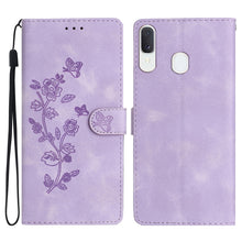 Load image into Gallery viewer, Flower Butterfly Embossing Pattern Leather Phone Case, For Samsung Galaxy A71 4G, For Samsung Galaxy A51 4G, For Samsung Galaxy A20s, For Samsung Galaxy Note10, For Samsung Galaxy Note10+, For Samsung Galaxy A20e, For Samsung Galaxy A70                ...