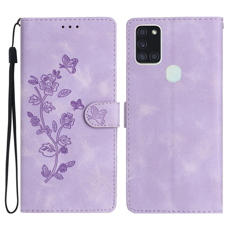 Flower Butterfly Embossing Pattern Leather Phone Case, For Samsung Galaxy A71 4G, For Samsung Galaxy A51 4G, For Samsung Galaxy A20s, For Samsung Galaxy Note10, For Samsung Galaxy Note10+, For Samsung Galaxy A20e, For Samsung Galaxy A70                ...