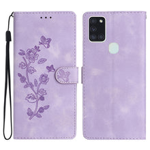 Load image into Gallery viewer, Flower Butterfly Embossing Pattern Leather Phone Case, For Samsung Galaxy A71 4G, For Samsung Galaxy A51 4G, For Samsung Galaxy A20s, For Samsung Galaxy Note10, For Samsung Galaxy Note10+, For Samsung Galaxy A20e, For Samsung Galaxy A70                ...