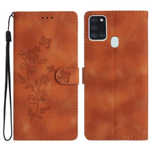 Load image into Gallery viewer, Flower Butterfly Embossing Pattern Leather Phone Case, For Samsung Galaxy A12, For Samsung Galaxy A42 5G, For Samsung Galaxy Note20 Ultra, For Samsung Galaxy Note20, For Samsung Galaxy A21s, For Samsung Galaxy S20 Ultra, For Samsung Galaxy S20         ...